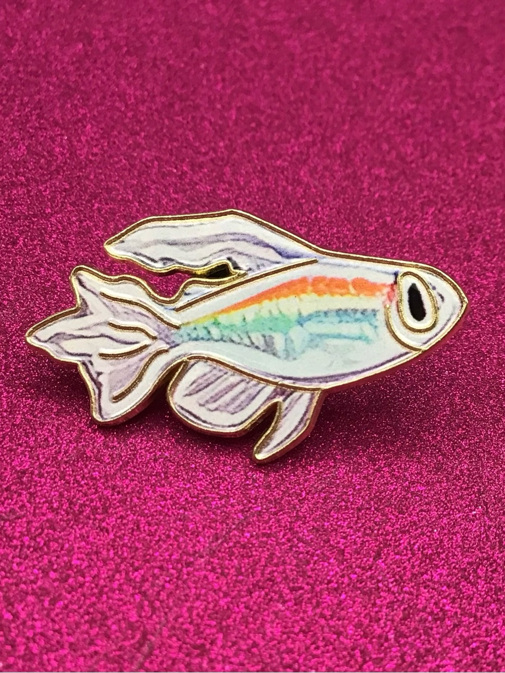 Tetra Fish Enamel Pin